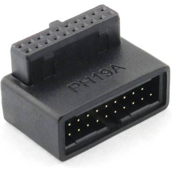 PH19A USB 3.0 19P20P Adapter Black - 1