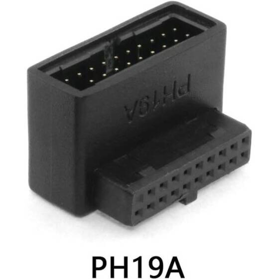 PH19A USB 3.0 19P20P Adapter Black - 3