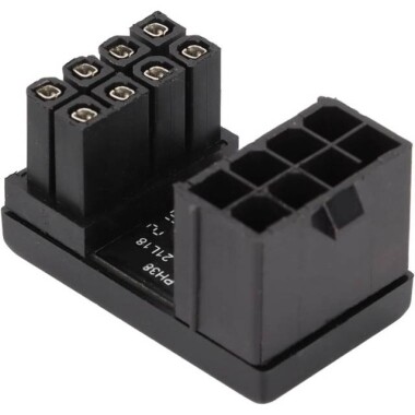 PH38A ATX 8 Pin Adapter ATX 8 Pin Female To 8 Pin Male 180 Degree Angled Adapter For Desktops Graphics Card - 2