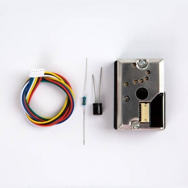 PM2.5 GP2Y1014AU0F Dust Smoke Particle Sensor Update Vision + Cable Capacitor Resistor - 2