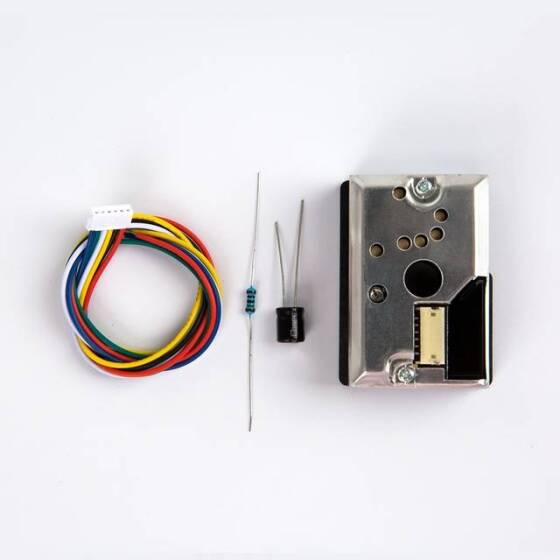 PM2.5 GP2Y1014AU0F Dust Smoke Particle Sensor Update Vision + Cable Capacitor Resistor - 2