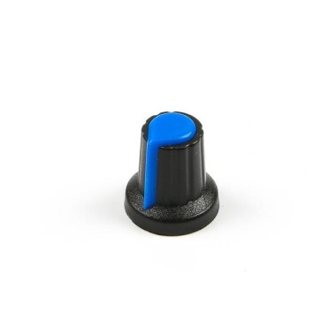 Potentiometer Knob Rotary Switch Cap Inner 6mm External 15mmx17mm Blue Color - 4