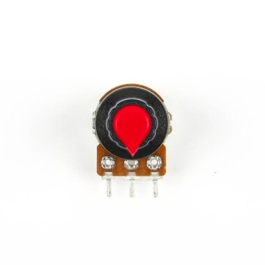 Potentiometer Knob Rotary Switch Cap Inner 6mm External 15mmx17mm Red Color - 2
