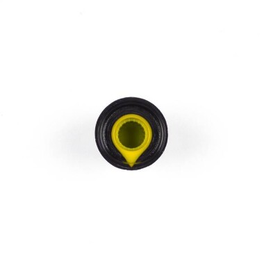 Potentiometer Knob Rotary Switch Cap Inner 6mm External 15mmx17mm Yellow Color - 6