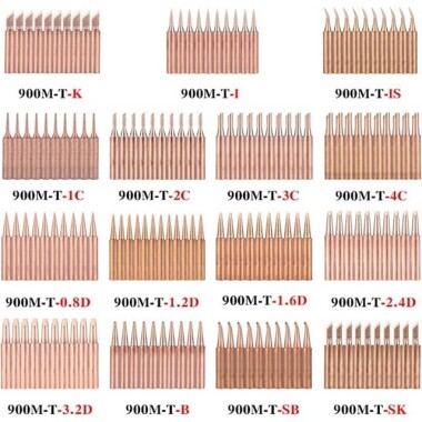 Pure Copper 900M-T-K Soldering Tips - 4