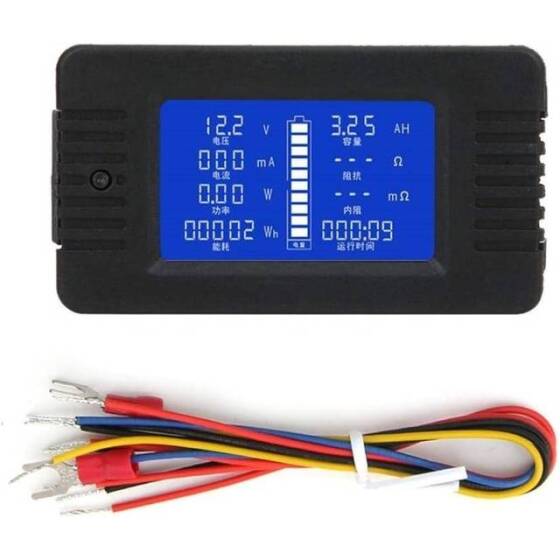 PZEM-015 Digital Battery Tester Ammeter Voltmeter Energy Meter Power Capacity Impedance Residual Electricity Tester Shunt Equipped With 100A Shut - 1