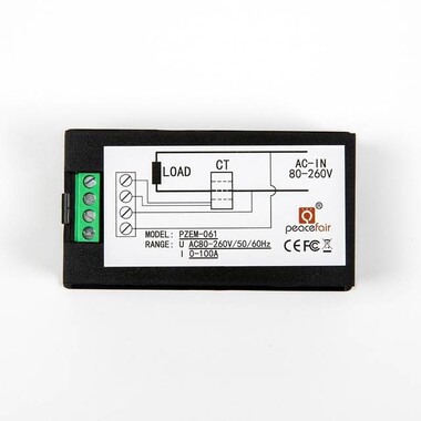 PZEM-061 AC80-260V 100A Voltage Current Watt Power Energy Meter With Open CT - 11