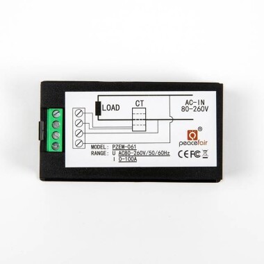 PZEM-061 AC80-260V 100A Voltage Current Watt Power Energy Meter With Open CT - 12