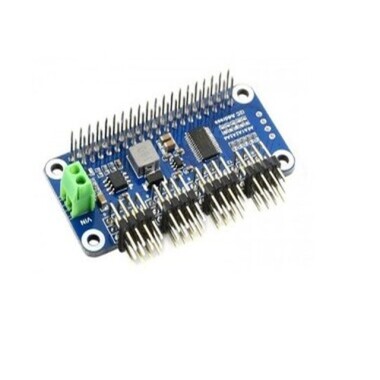Raspberry Pi 16-Channel 12-bit I2C Servo Driver HAT (B) - 1