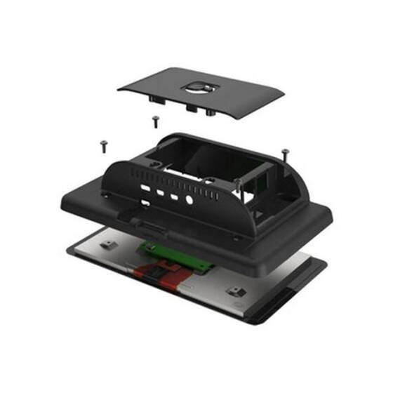 Raspberry Pi 4 Compatible Touch Screen Case - Black - 1