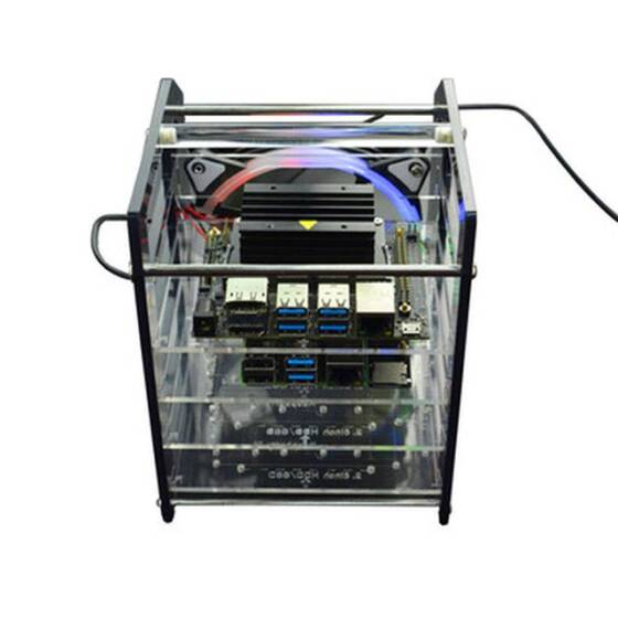 Raspberry Pi 4B/3B and Jetson Nano Rack Tower - 1