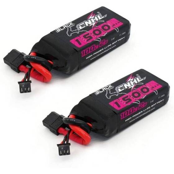 RED 1500MAH 2S 7.4V 25C High Power High Quality Model Airplane LIPO Battery XT60 Female - 1