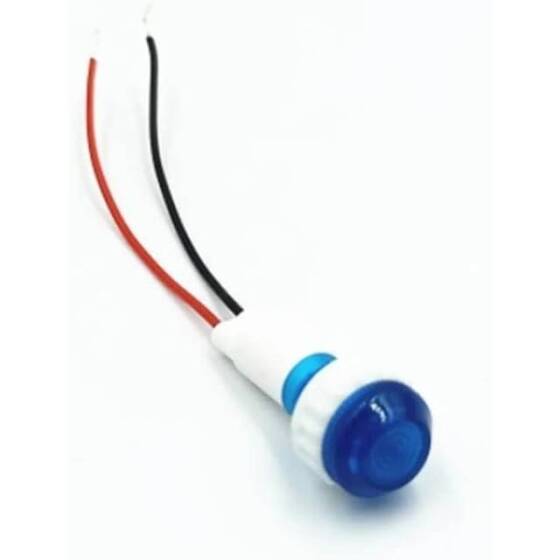 Red AC220V 10mm XD10-6 Small LED Signal Indicator Light With 20cm Cable - 3