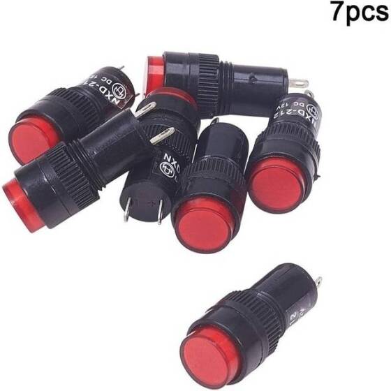 Red AC220V NXD-212 Small LED Signal Indicator Light - 4