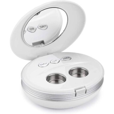 Red Ultrasonic Contact Lens Cleaner Mini Eyeglasses Cleaning Machine - 1