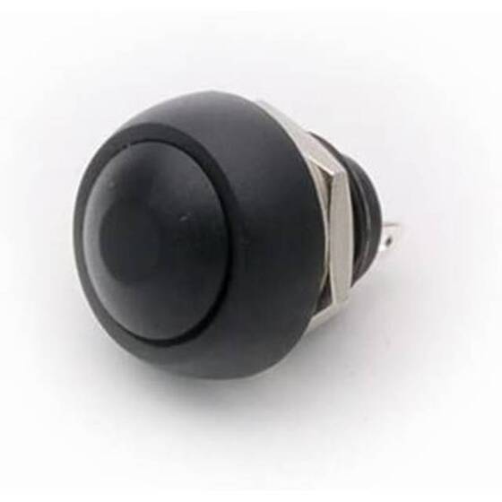 Red Waterproof PBS-33B 12mm 2 PIN Self-Reset Mini Round Push Button - 4