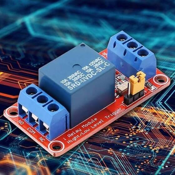 Relay Output 1 way Relay Module 12V Low Level Trigger With Optocoupler - 4