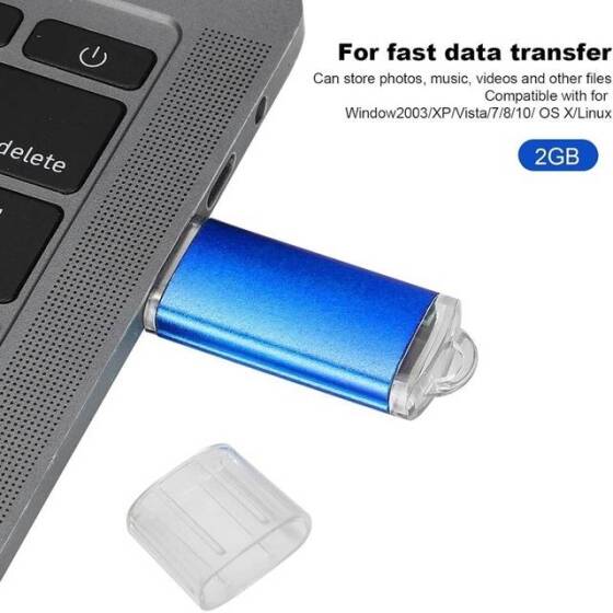 Robot Cube Blue U102 MINI Bidding U Disk USB2.0 1GB - 3