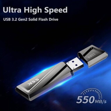 Robot Cube Gray U309 High-Speed Solid State U Disk USB3.2 1TB - 3