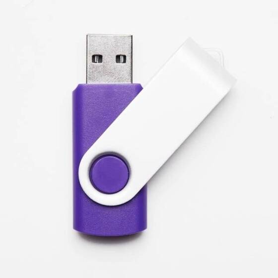 Robot Cube Purple U102 Bidding U Disk USB2.0 4GB - 1