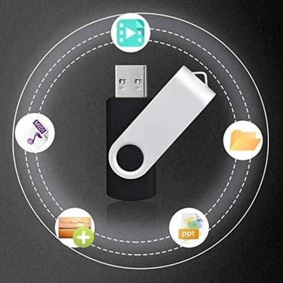 Robot Cube Silver U305 360° Rotate U Disk USB3.2 16GB - 5