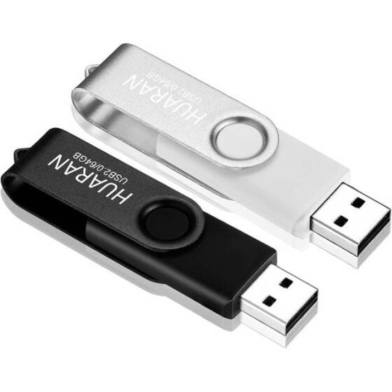 Robot Cube U103 Black ABS 360° Rotate U Disk USB2.0 64GB - 1
