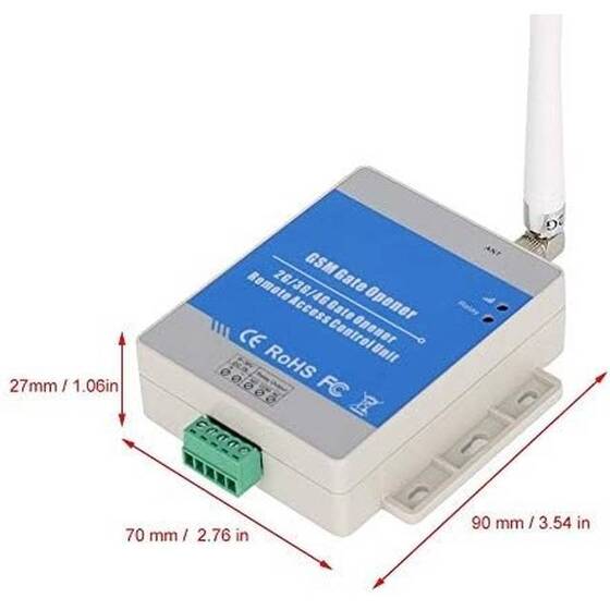 RTU5034 2G GSM Gate Opener Access Relay Switch Remote Control by Free Call Home Alarm System Security for Automatic Door Opener - 9