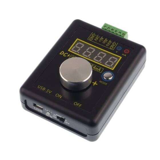 SG-002 Handheld Analog ±12V/0-24mA Signal Generator And Rechargeable Battery Pocket Voltage Current Simulator CalibraTor - With Battery - 1