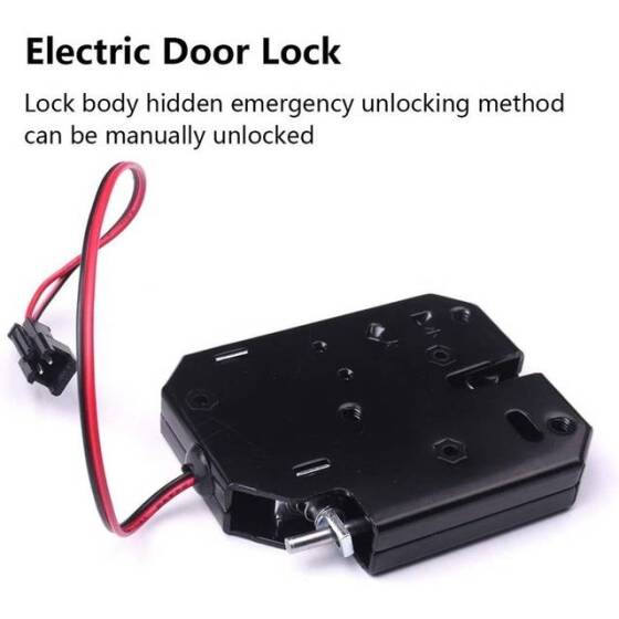 Silver XG-07C DC12V 2A Small Locker Electromagnetic Lock Four Wire With Feedback Size:73x58x13mm - 3