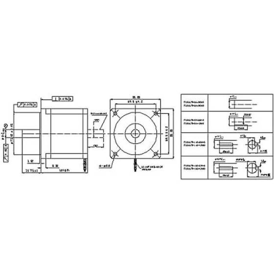 SL86STH80-5504A-BH 86mm Hybrid Stepper Motor - 2