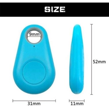 Smart Mini GPS Tracker Anti-Lost Waterproof Bluetooth Tracer For Pet Kids - Black (With CR2032 Battery) - 12