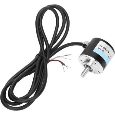 Solid Shaft D6mm DC5-24V 200 Pulses NPN Incremental Photoelectric Rotary Encoder - 3