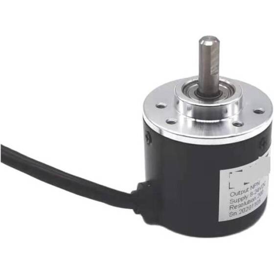Solid Shaft D6mm DC5-24V 360 Pulses Incremental Photoelectric Rotary Encoder Push-Pull Output PNP F - 2