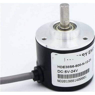 Solid Shaft D6mm DC5-24V 360 Pulses PNP Incremental Photoelectric Rotary Encoder - 1