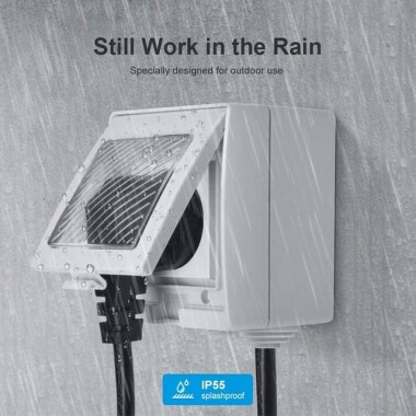 Sonoff S55TPB-US WiFi Smart Waterproof Socket Outdoor Use For Smart Home System US Plug - 4