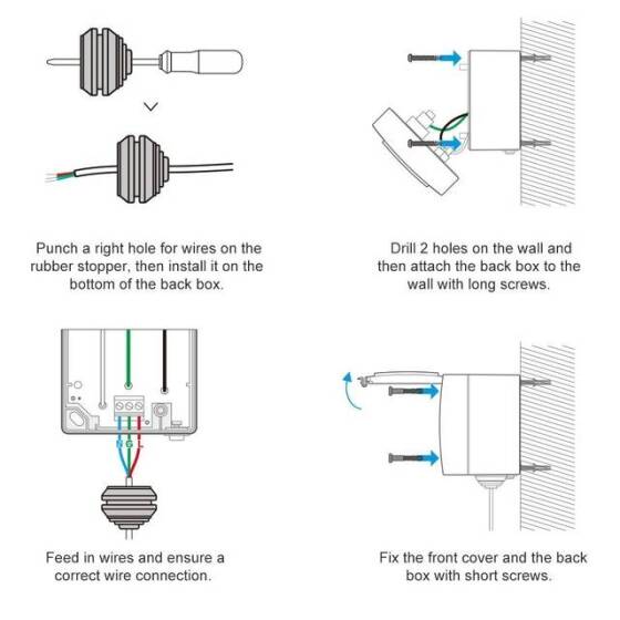 Sonoff S55TPB-US WiFi Smart Waterproof Socket Outdoor Use For Smart Home System US Plug - 8