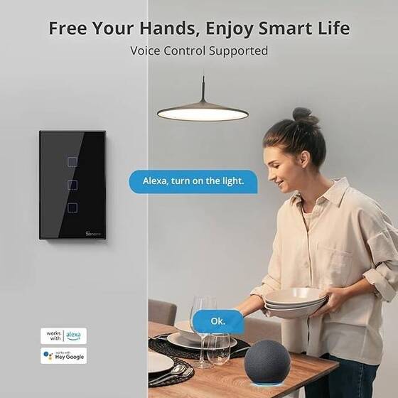 SONOFF T3US2C-TX Wifi Touch Wireless Switch Smart Home - 5