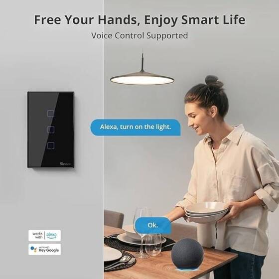 SONOFF T3US2C-TX Wifi Touch Wireless Switch Smart Home - 6