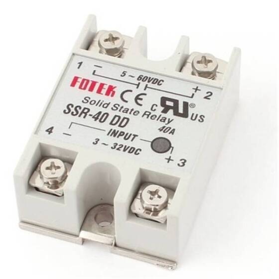SSR-40DD Input 3-32VDC Output 5-60VDC Solid State Relay (DD Means Direct Current ControlLed Direct Current) - 2