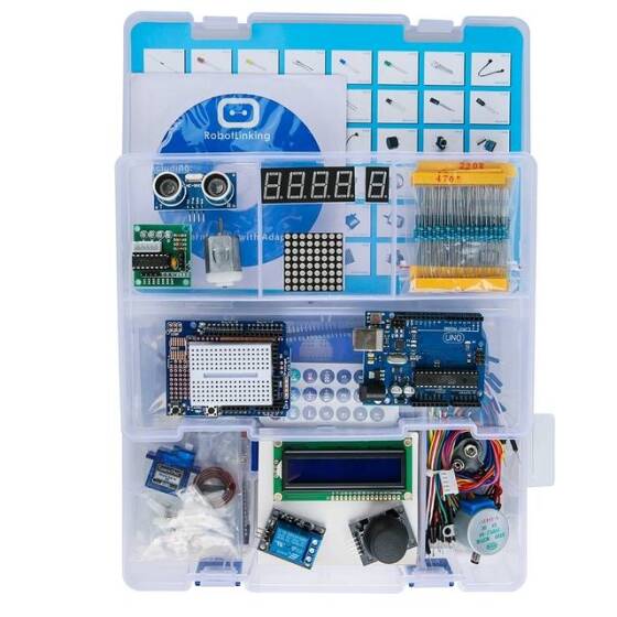 Starter KIT 1 Upgrade Version Plastic Case US Plug Without Battery UNO R3 Without Logo - 2