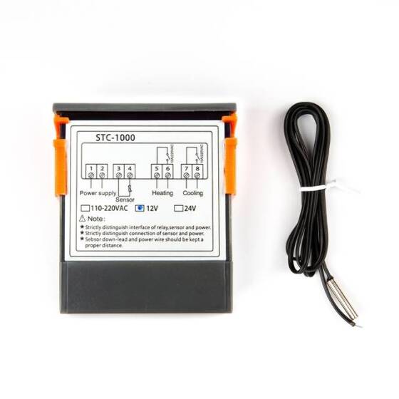 STC-1000 DC12V Digital Temperature Controller Microcomputer Thermostat Switch With 1m Cable - 2