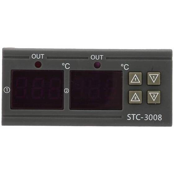 STC-3008 AC110-220V Dual Display Dual Temperature Adjustable Temperature Controller With 1M Cable - 7