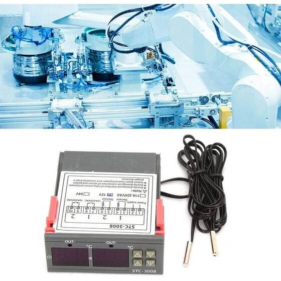 STC-3008 AC110-220V Dual Display Dual Temperature Adjustable Temperature Controller With 1M Cable - 11
