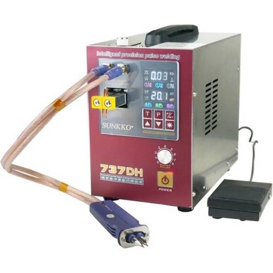 SUNKKO 737DH 4-3KW 18650 Battery Pulse Spot Welder With 70B Spot Welding Pen EU Plug 220V - 2