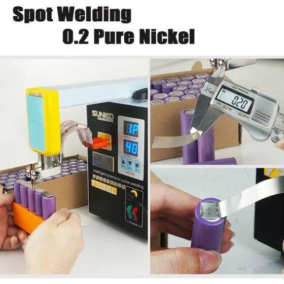 SUNKKO 738AL 18650 Battery Pulse Spot Welder + 73LB Welding Arm + 70BN Welding Pen EU Plug 220V - 4