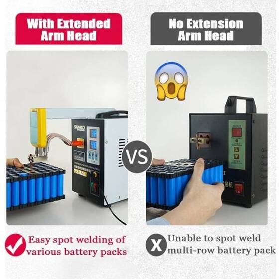 SUNKKO 738AL 18650 Battery Pulse Spot Welder + 73LB Welding Arm + 70BN Welding Pen EU Plug 220V - 5