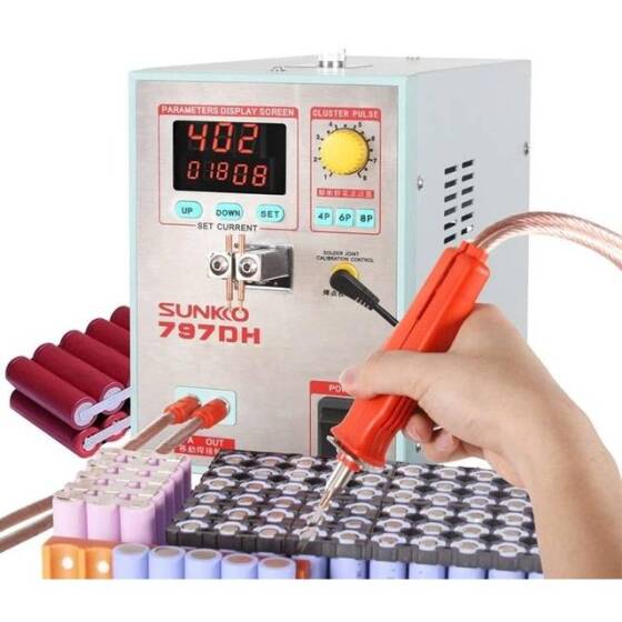SUNKKO 797DH Foot Pedal DeskTop Spot Welding Machine +70B Welder Pen UK Plug 220V - 1