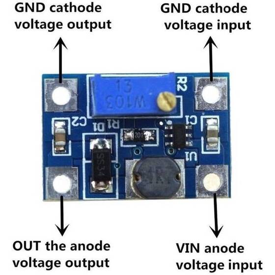 SX1308 Adjustable Power Supply Step-Up 28V 2A 1.2Mhz Booster Module DC - 7