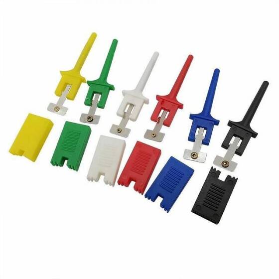 Test Hooks Clip For Logic Analyzers Red - 2