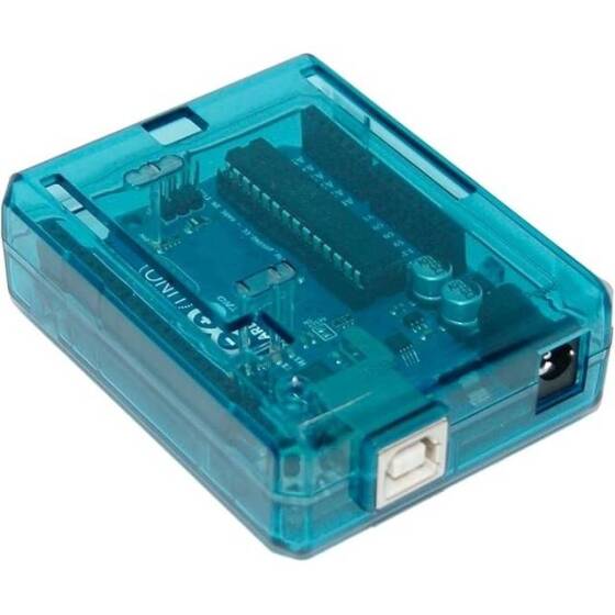 Transparent Blue ABS Plastic Case for UNO R3 - 3